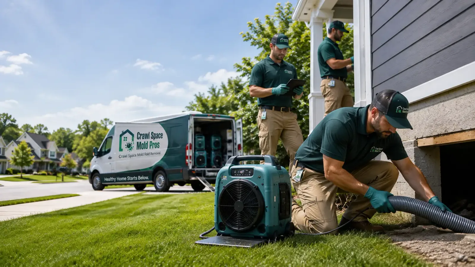 Crawl Space Mold Removal in Almont, MI
